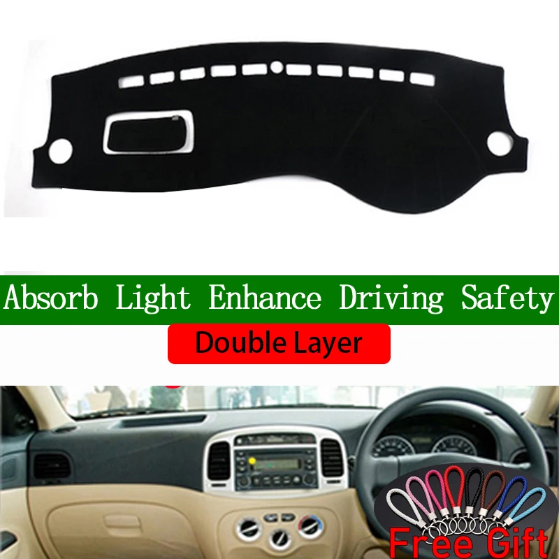 Двухслойные автомобильные наклейки для Hyundai Accent 2006 2007 2008 2009 2010 2011 крышка