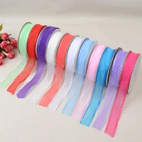 fashion ultrasonic embossing belt various fabric color lace ribbons bags clothing webbing factory direct width for 2 5cm