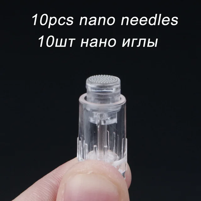 10pcs Nano needles 10 шт. Электрический дермапен Вышивка крестом иглы 9 12 36 42 булавки MYM картридж для авто Дерма ручка Dr. Ручка иглы винтовой наконечник - Габаритные размеры: 10pcs Nano needles