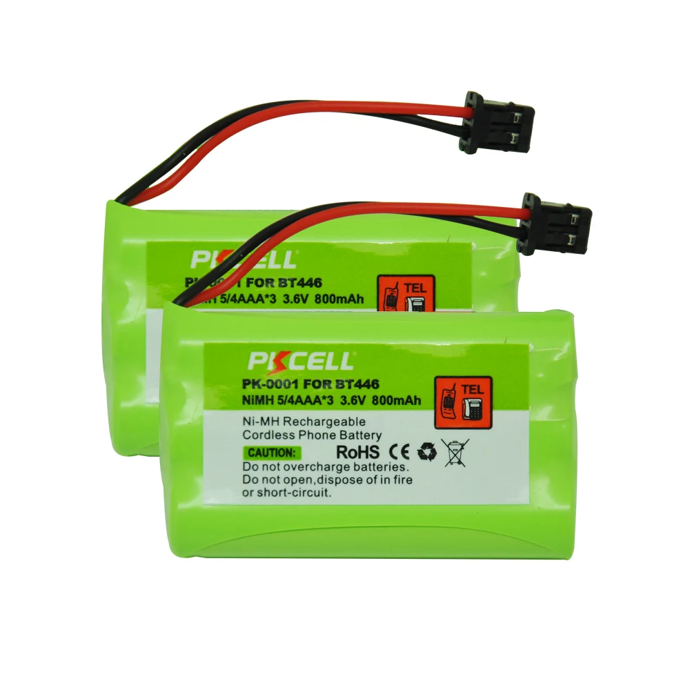 2 шт. * Аккумулятор PKCELL Ni MH 5/4 AAA 3 6 V 800mAh аккумуляторная батарея для BT446 BT 1005 ER P512|battery