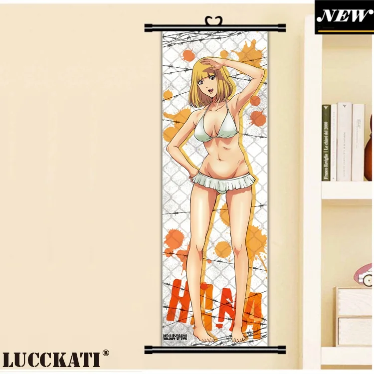 45x135 см Тюремная школа бикини midorikawa hana пикантные cameltoe Мультфильм Аниме Арт стены