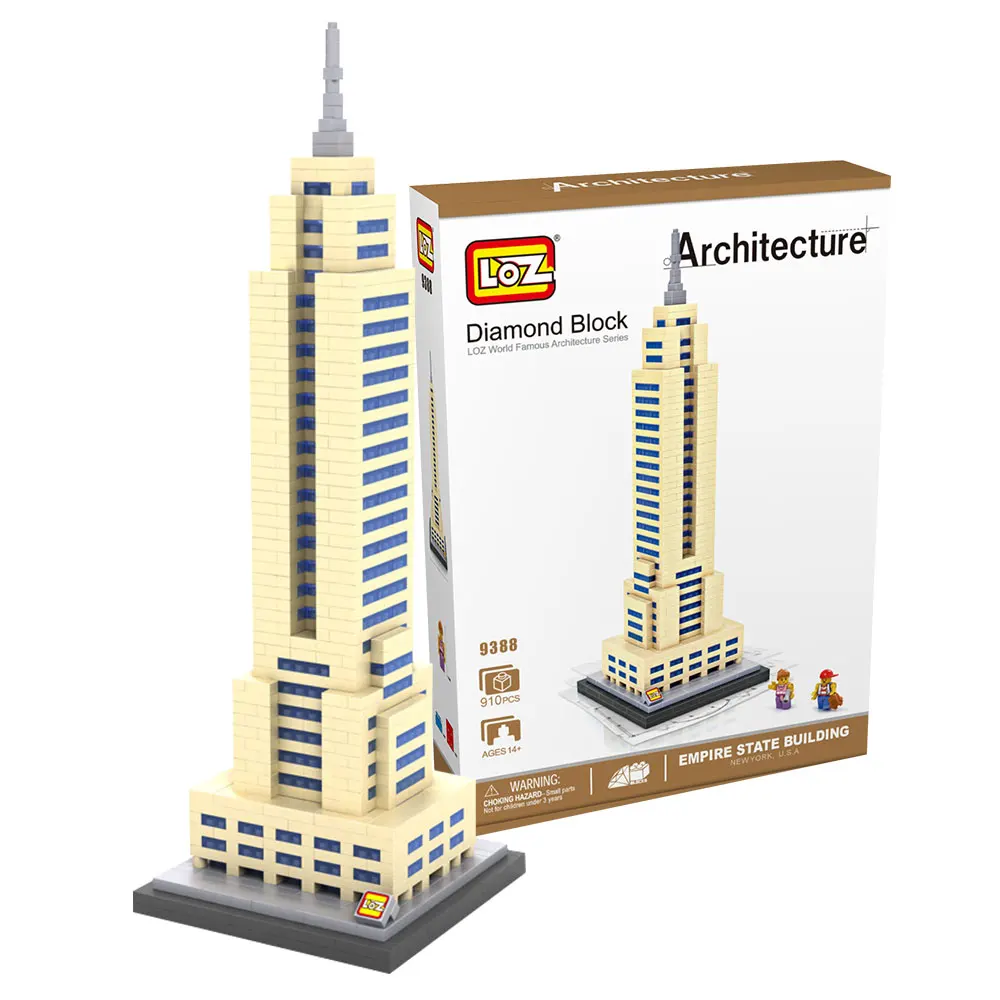 LoZ блоки архитектурная модель строительные кирпичики город Империя State Building Toy