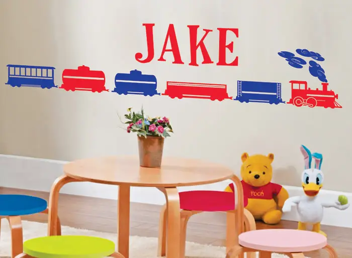 Пользовательские имя ребенка мальчиков виниловые наклейки на стены Стикеры