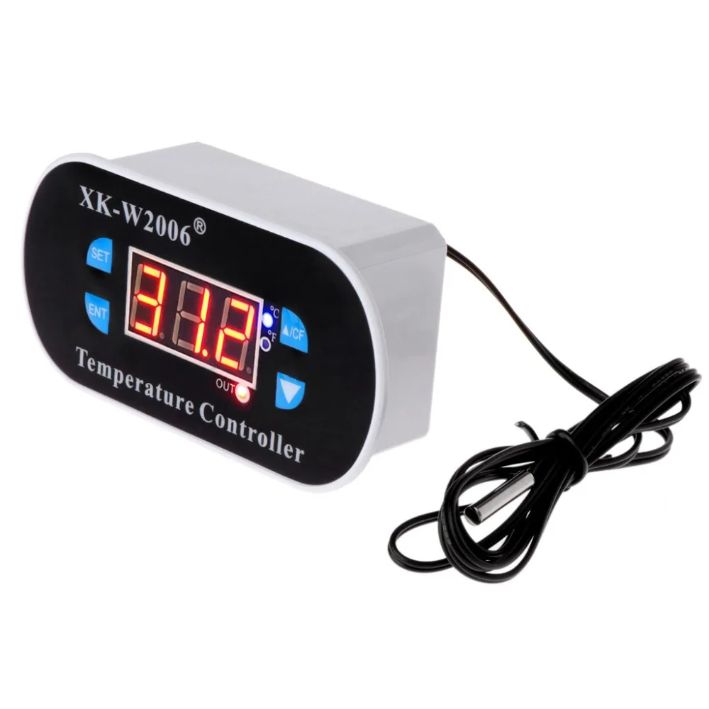 AC 110V 220V C/F Цифровой термостат регулятор температуры датчик W1308|Приборы для