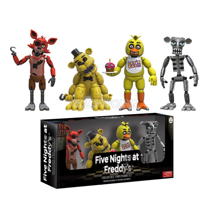 Игрушки пять ночей у Фредди экшн-фигурки FNAF Бонни Фокси фазбер медведь ночь