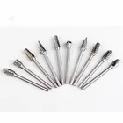 Хвостовик из карбида вольфрама, фреза, вращающийся инструмент, сверло, режущая кромка, головка для металла, деревообработка, инструмент для резьбы по металлу, шт.лот