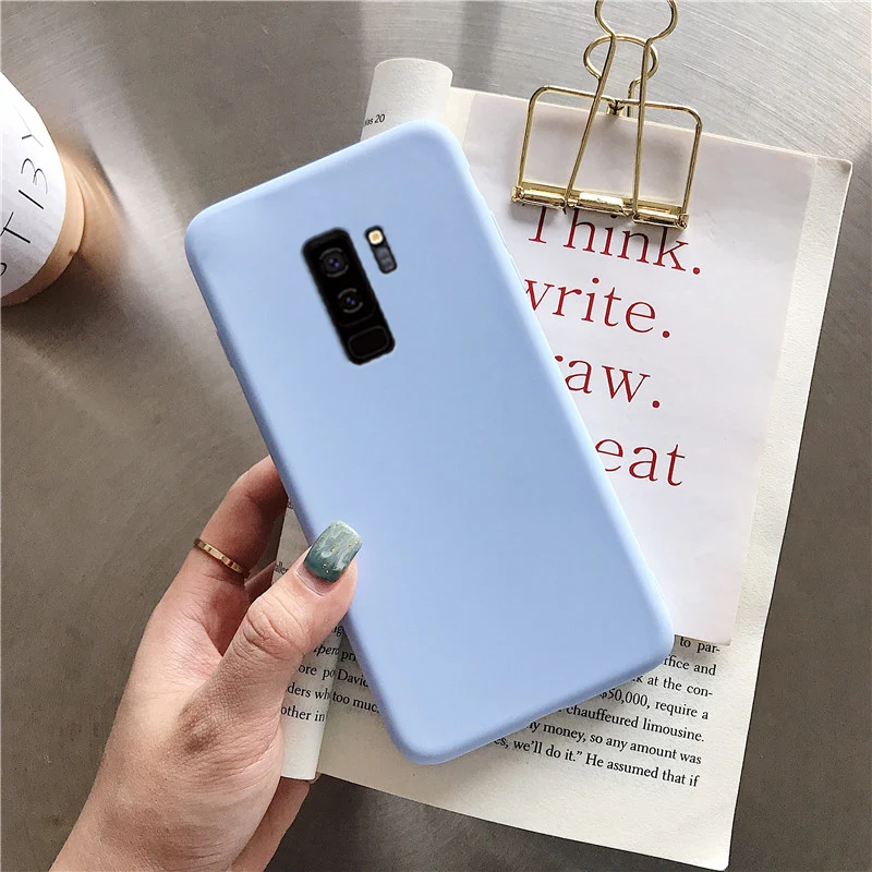 Однотонный карамельный цвет силиконовый чехол для телефона на samsung galaxy s10 plus s10e s9 s8 plus s7 s6 edge s7edge Мягкий ТПУ чехол-накладка