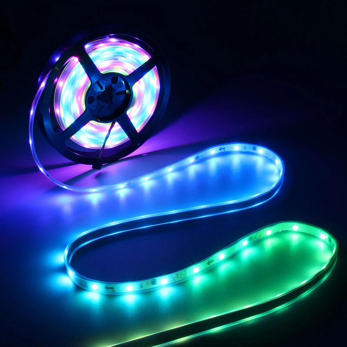 Smuxi водонепроницаемый 5 м 6803 IC 150 светодиодный RGB Светодиодный светильник 12 DC 5050 SMD Dream color FR пульт дистанционного управления UK/AU/EU/US Plug