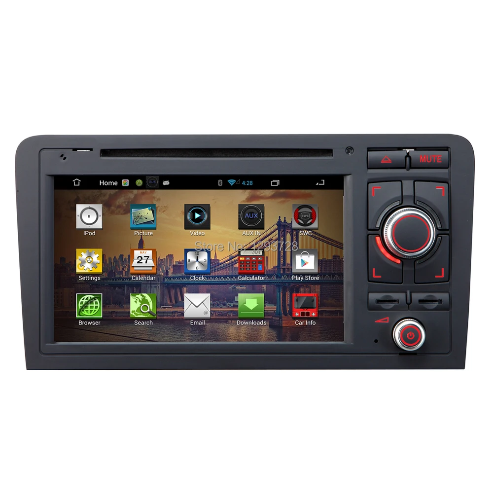 Android Car gps dvd radio player For AUDI A3 mirror link quad core android 4.4 | Автомобили и мотоциклы