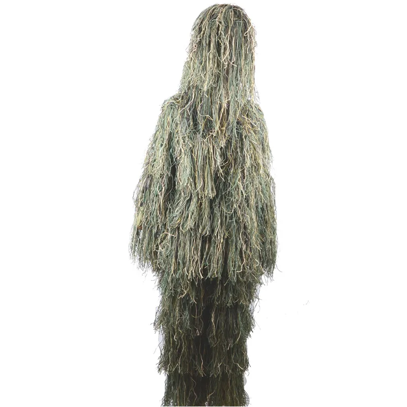 Kids Tactical Military Woodland Ghillie Sniper Camouflage Camo Suit Jacket Pants Set | Спорт и развлечения