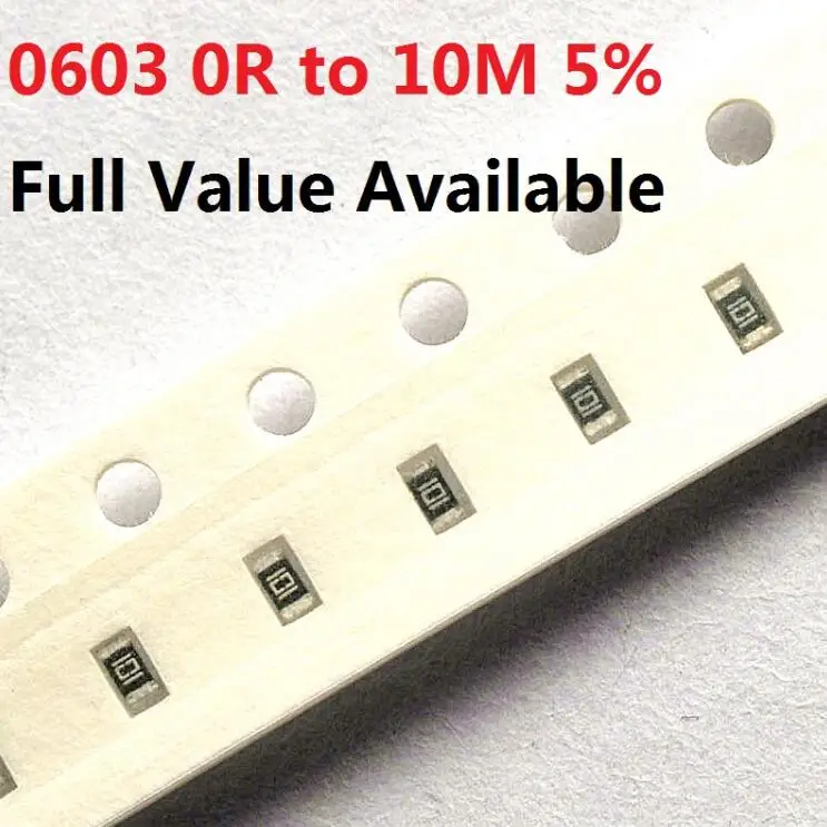 200 шт. 0603 SMD резистор проволочного чипа 10K ohm 5% 0R-10M 1K 2,2 K 10K 100K 0R 1R 10R 100R 220R 330R 470 ohm 2/3/4/5/6/7/8 /9/R/K комплект