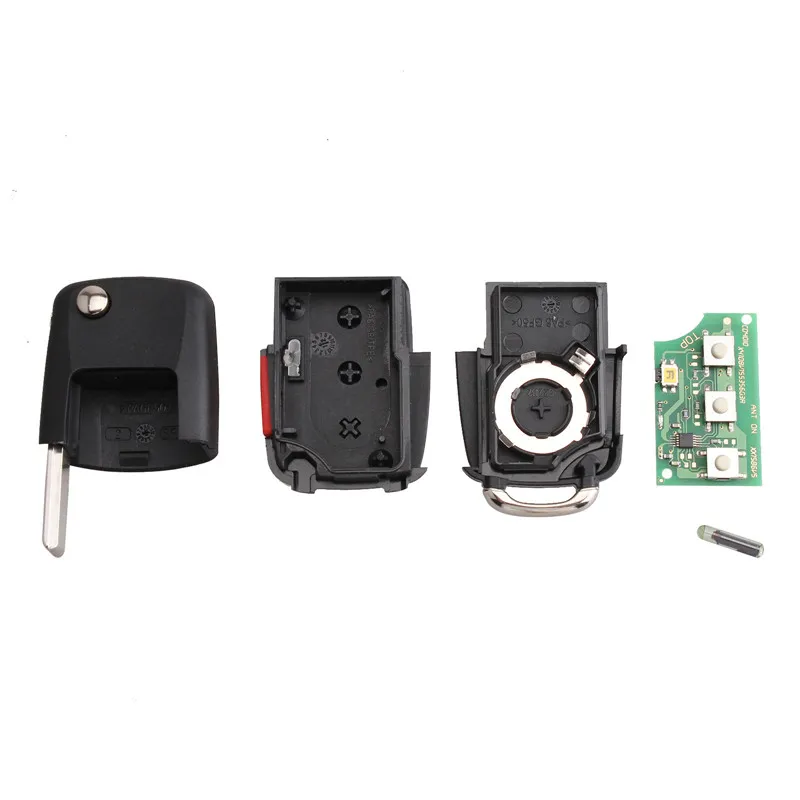 Dandkey 4 3 + 1 кнопки Fob для Фольксваген Гольф Джетта ПАССАТ HLO1J0959753AM 753DC 315 МГц с ID48 чип