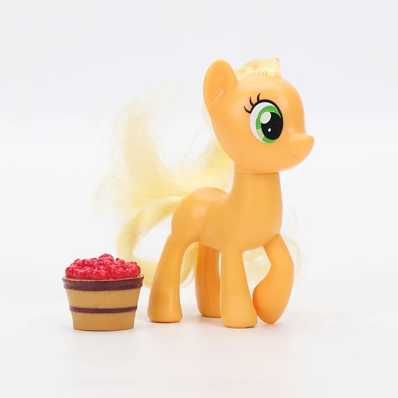 4 шт./компл. дружба-это чудо игрушки My Little Pony всех цветов радуги; платье Эпплджек маленькие пони: чирайли ПВХ экшн статуэтки коллекционные модели
