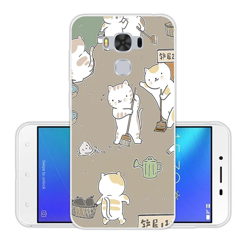 Чехол для Asus Zenfone 3 Max ZC553KL CuteCat чехол 5 дюймов прозрачный силиконовый мягкий ТПУ