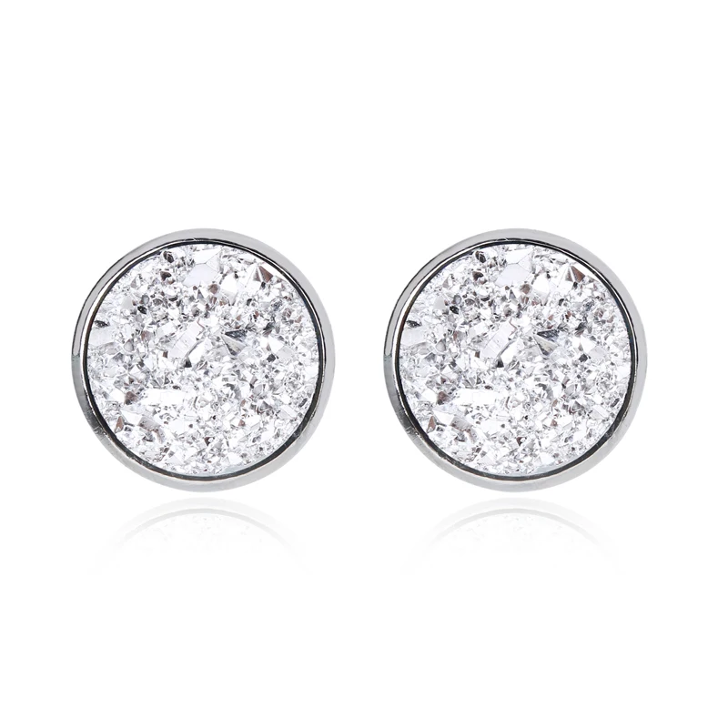 1 пара серьги гвоздики в виде голубых рыбных весов простые для пирсинга Женские