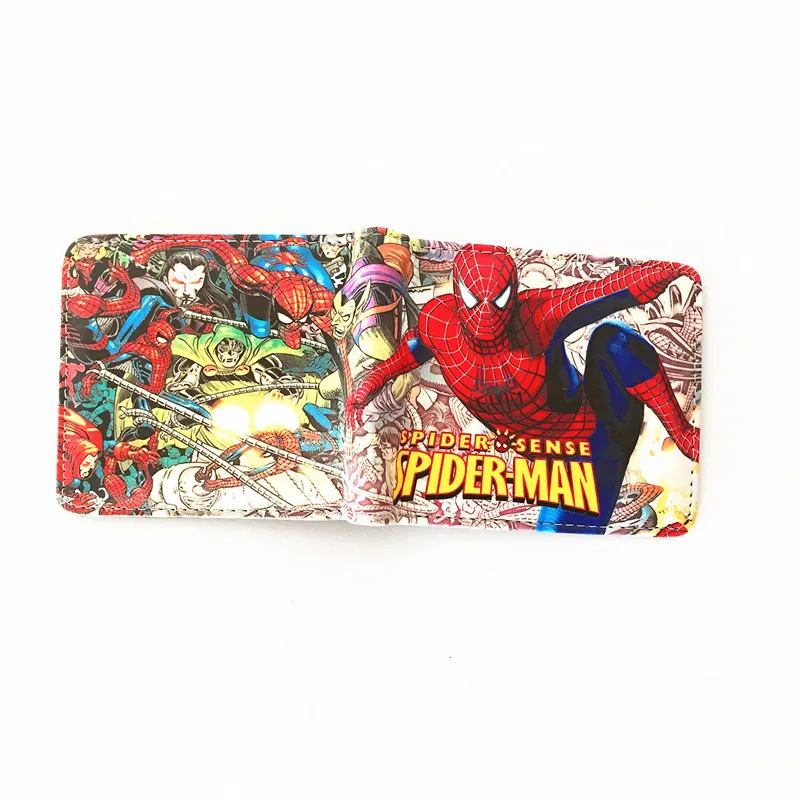 Новое поступление популярный супер герой Аниме Бумажник Мстители Человек паук
