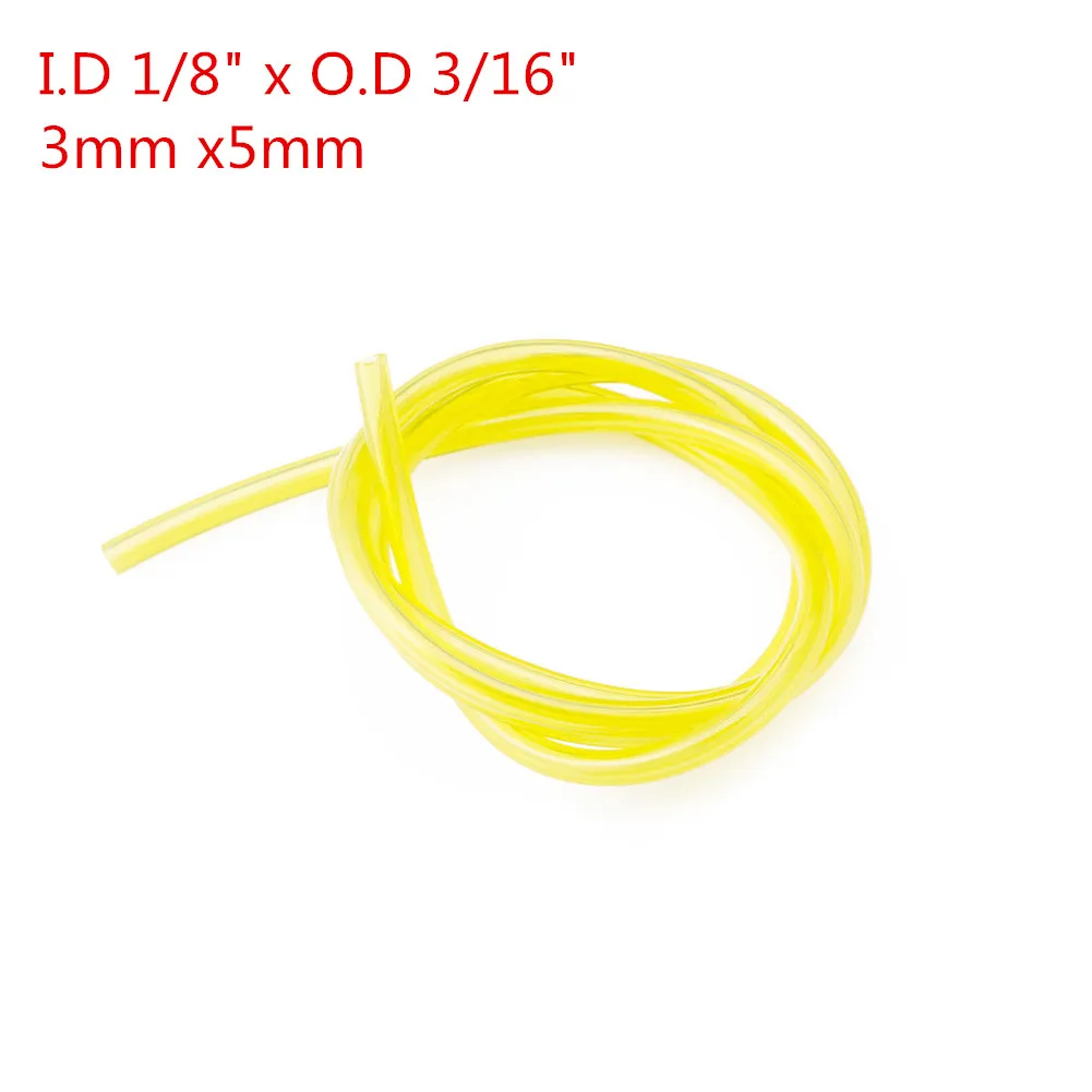3mm x 5mm 2 мм/2,5 мм/3 мм топливный газовый шланг для триммера нагнетатель цепной пилы 60 см - Цвет: 3mm x 5mm