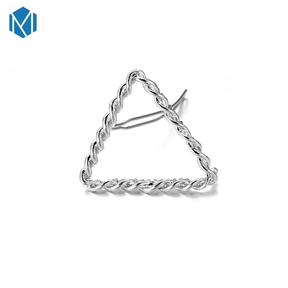 Triangle-Sliver M MISM Star заколки для волос для женщин, модные милые имитирующие заколки в Корейском стиле, металлические заколки для волос из сплава, аксессуары для волос для девочек - Цвет: Triangle-Sliver