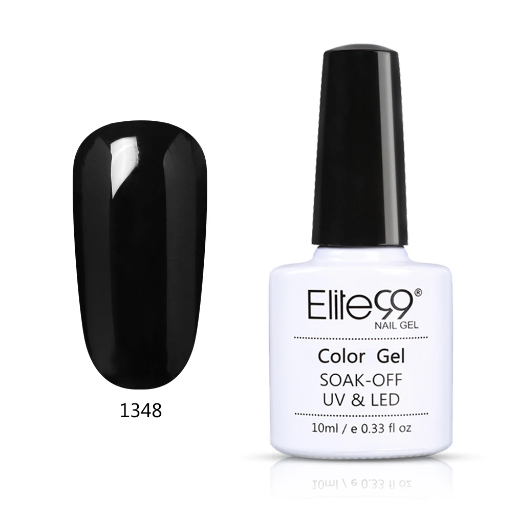 Elite99 10 мл черный белый цвет Macaron Гель-лак для ногтей Vernis замачиваемый