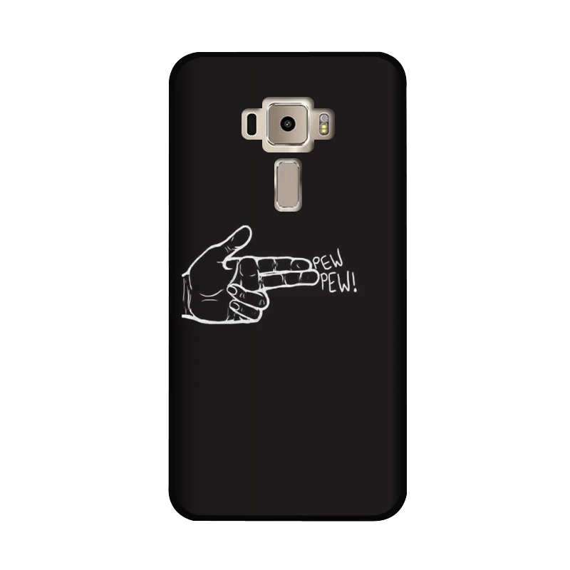 Мягкий чехол из ТПУ для Asus Zenfone 3 ZE552KL ZE520KL с матовым рисунком милым котом |