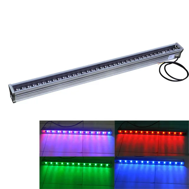 

4pcs/lot DHL Free AC85~265V 18W-36W LED Wall Washer Light IP65 waterproof outdoor light 1000*46*46mm Warm Pure White RGB