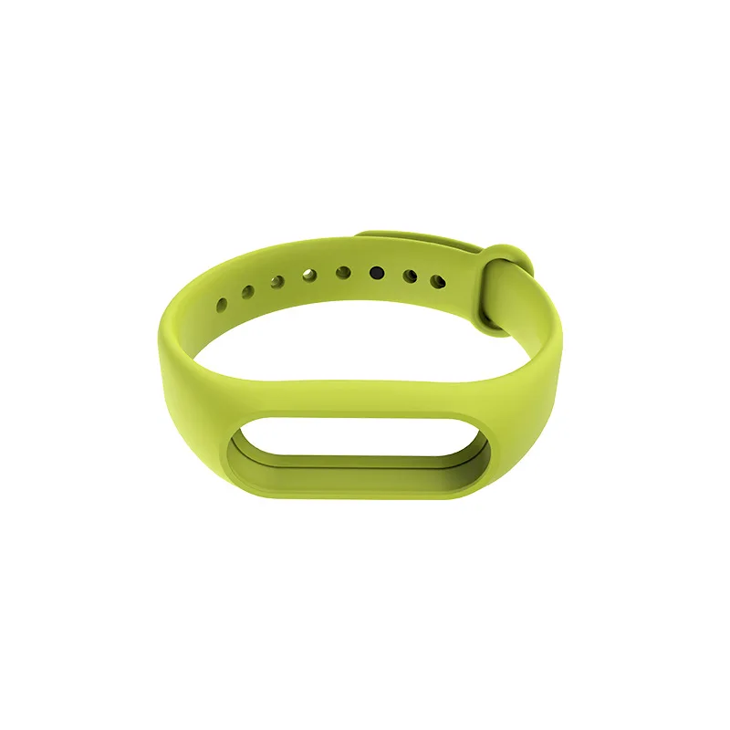 Green Xiaomi mi band 2 ремешок на запястье Сменный ремень силиконовый цветной браслет для mi Band 2 умный Браслет для Xiao mi аксессуары - Цвет: Green