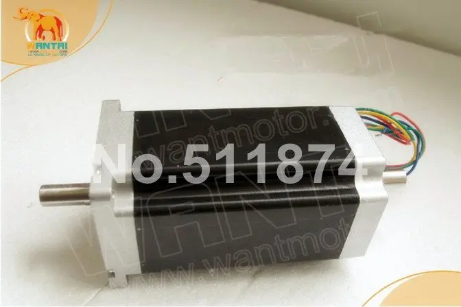 Горячая продажа! Wantmotor 4 оси Nema 34 шаговый двигатель 85BYGH450C 012B двойной вал 1600oz in +