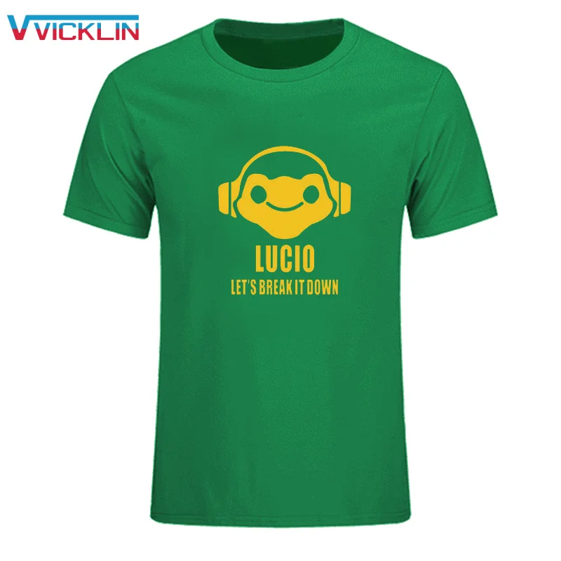 Горячая игра смотреть над DJ LUCIO мастерство логотип priting Gane вентиляторы футболка