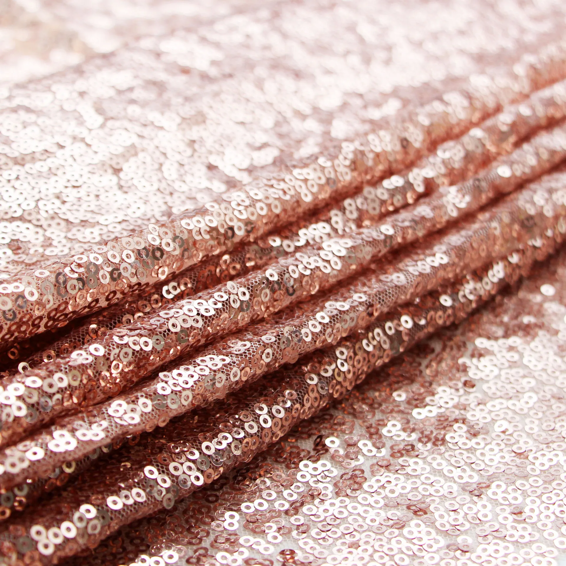 Rose Gold Скатерть из розового золота с блестками для свадебного стола/вечерние украшения для мероприятий скатерть вечерние торт десертный стол выставка - Цвет: Rose Gold