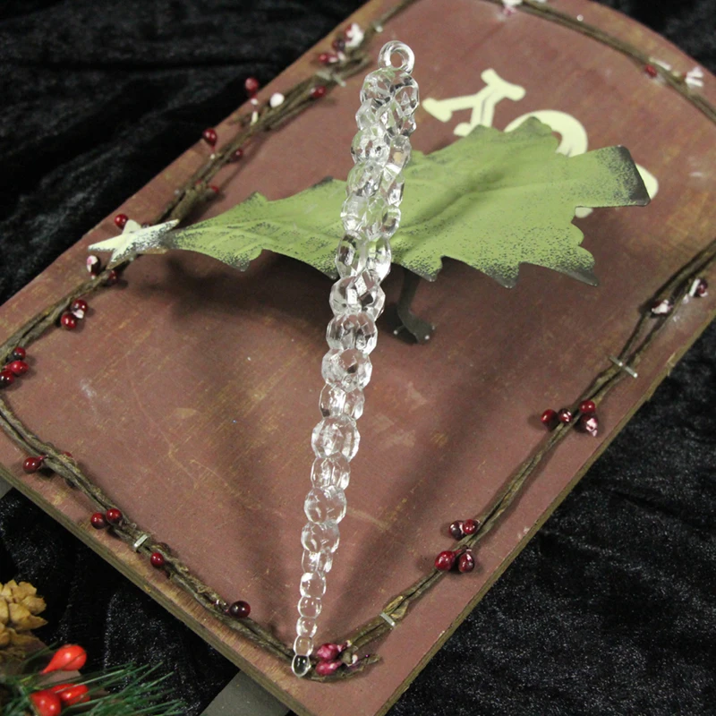 1 шт. прозрачная имитация ледяных сосулек рождественские украшения для елки