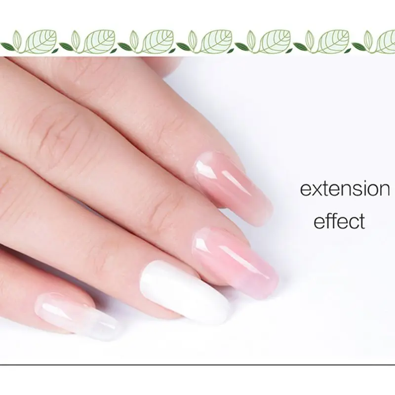 6 шт./компл. гвоздь поли быстрое строительство УФ гель лак пилочка лампа двойной