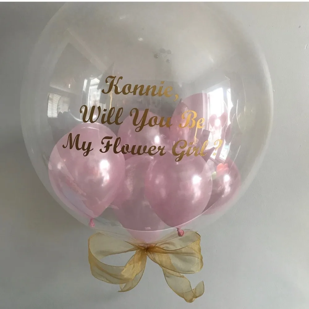 1 шт., золотистая, черная, Красная Наклейка для воздушного шара, украшение для свадьбы, дня рождения, вечеринки, сделай сам, имя, Рождество, День Святого Валентина, костюм для 1" 24" шаров