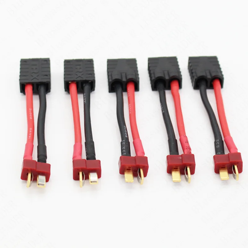 10 шт./лот высокое качество TRX Female to Dean штекер T разъем 14AWG 60 мм зарядный кабель для