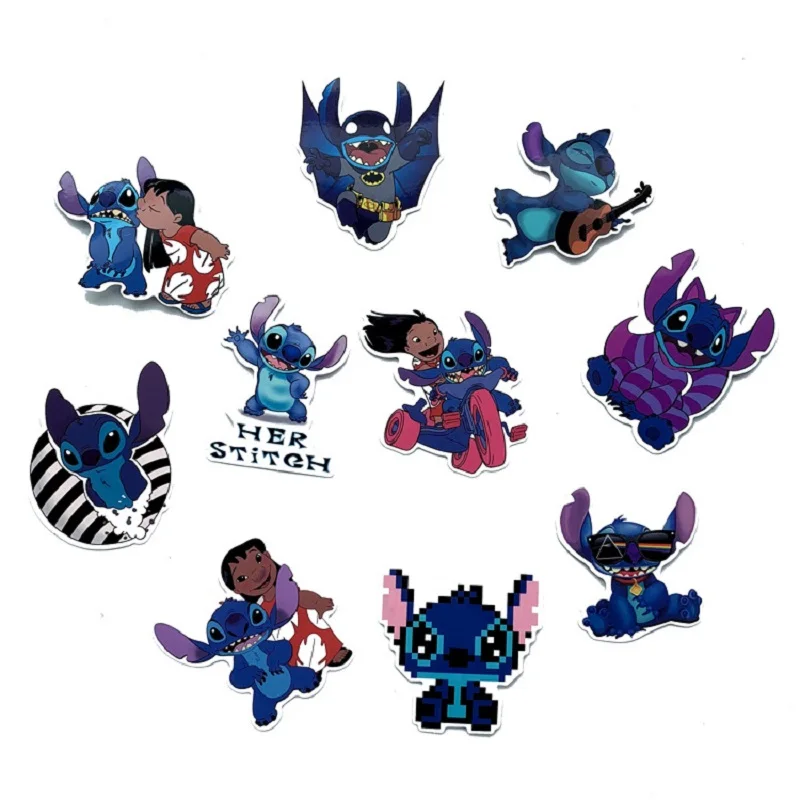 52 шт. Мультяшные наклейки Стич ноутбуки Macbook скейтборды багаг холодильник