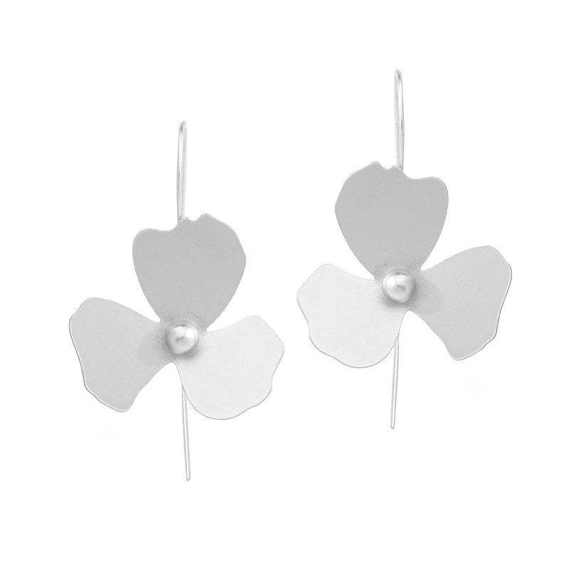 Новинка 2018 женские большие серьги-Крючки без лихорадки в виде клевера серьги