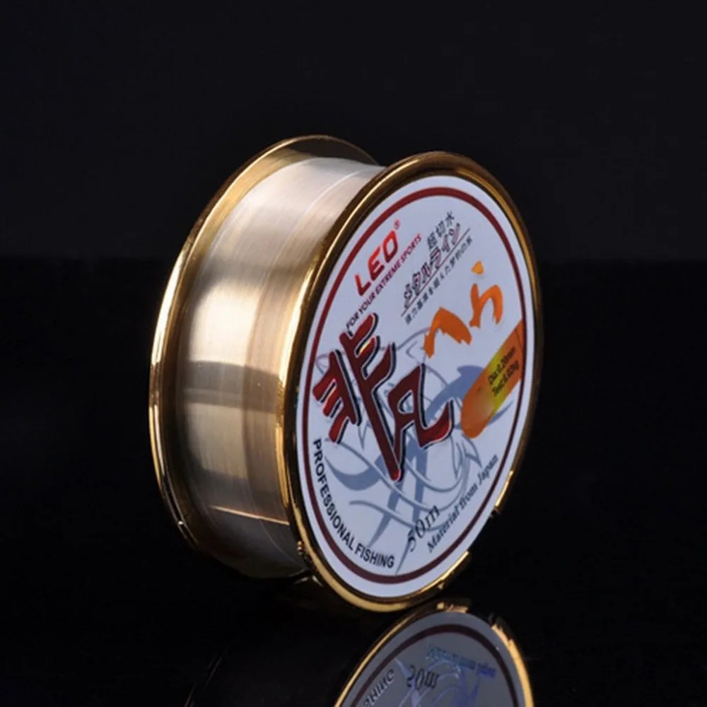 Новинка рыболовная леска LEO с высоким содержанием углерода 50 м фторуглеродная в