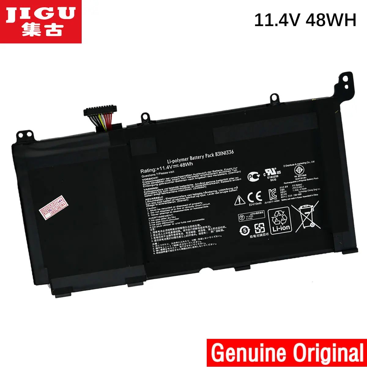 Оригинальный аккумулятор JIGU B31N1336 для ASUS VivoBook S551 S551LB S551LA R553L R553LN R553LF K551LN V551 V551LA|original