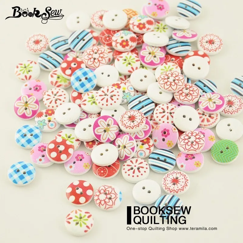 Деревянные пуговицы с двумя отверстиями 15 мм 100 шт./лот|2 hole wooden buttons|buttons 100pcswooden