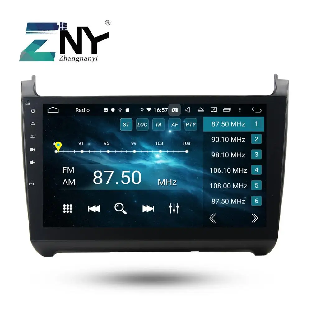 10 1 &quotips Android 9 0 Автомобильная Радио 2 Din Мультимедиа gps для VW POLO 2012 2018 Аудио Видео FM