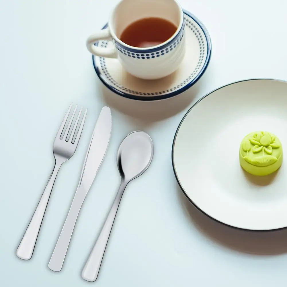 12 шт./упак. плоские золотые одноразовые столовые приборы западные Десертные