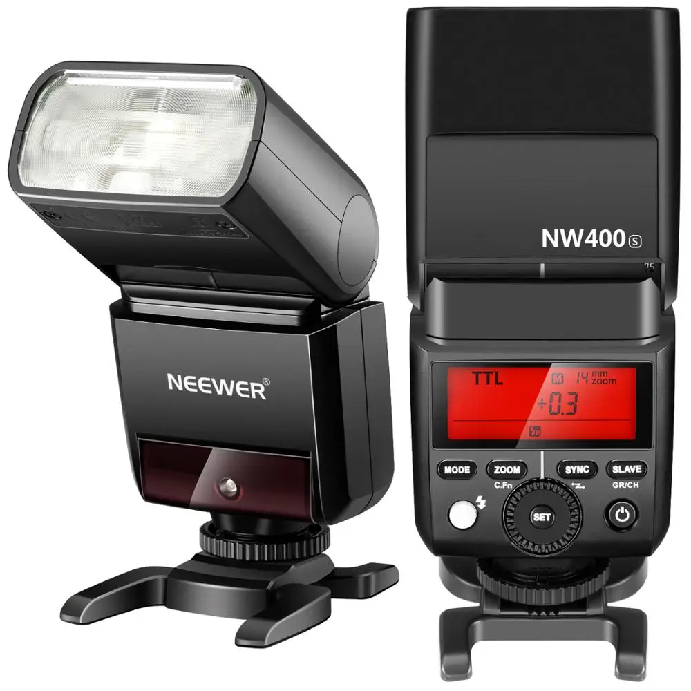 Neewer 2 4G беспроводная 1/8000s HSS TTL GN36 Вспышка Speedlite Master/Slave с N1T S триггером 12 цветных