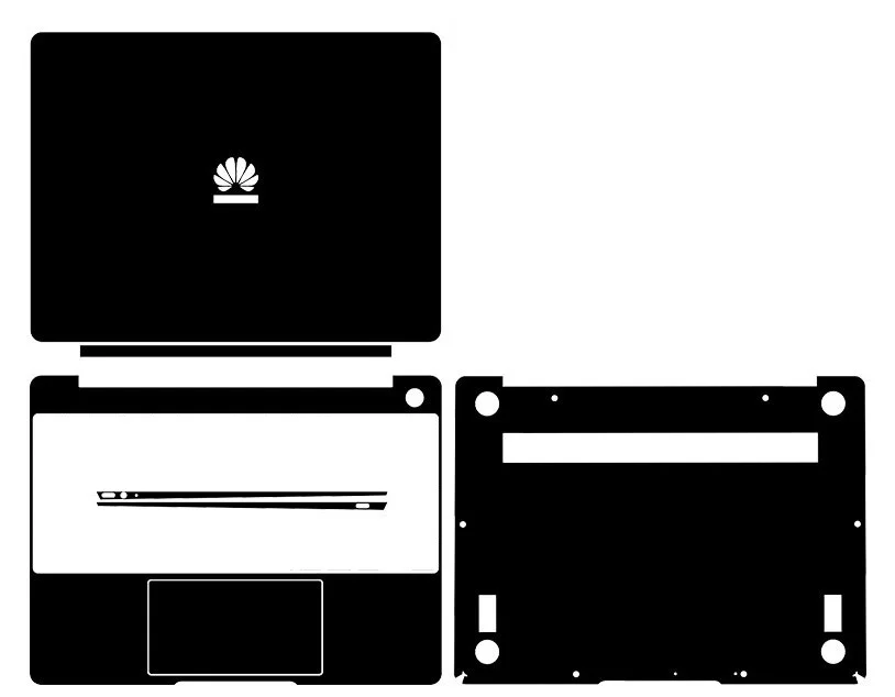 Чехол наклейка из углеродного волокна для ноутбука Huawei MateBook 13 2019 выпуска|Сумки и