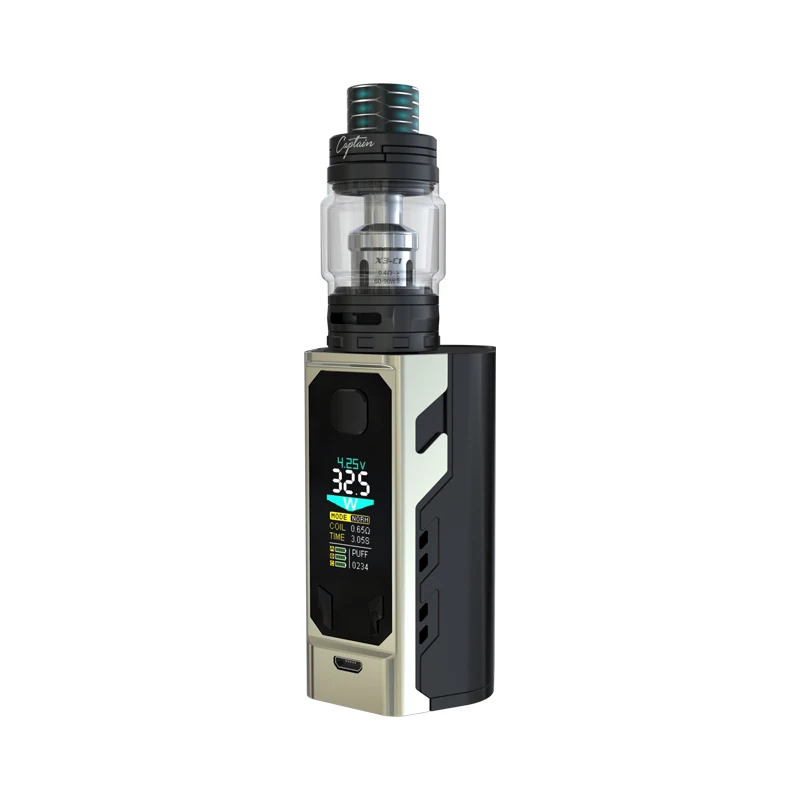 Оригинал IJOY капитан X3 комплект 324 W 20700 TC электронная сигарета с тремя 21700 батарей и
