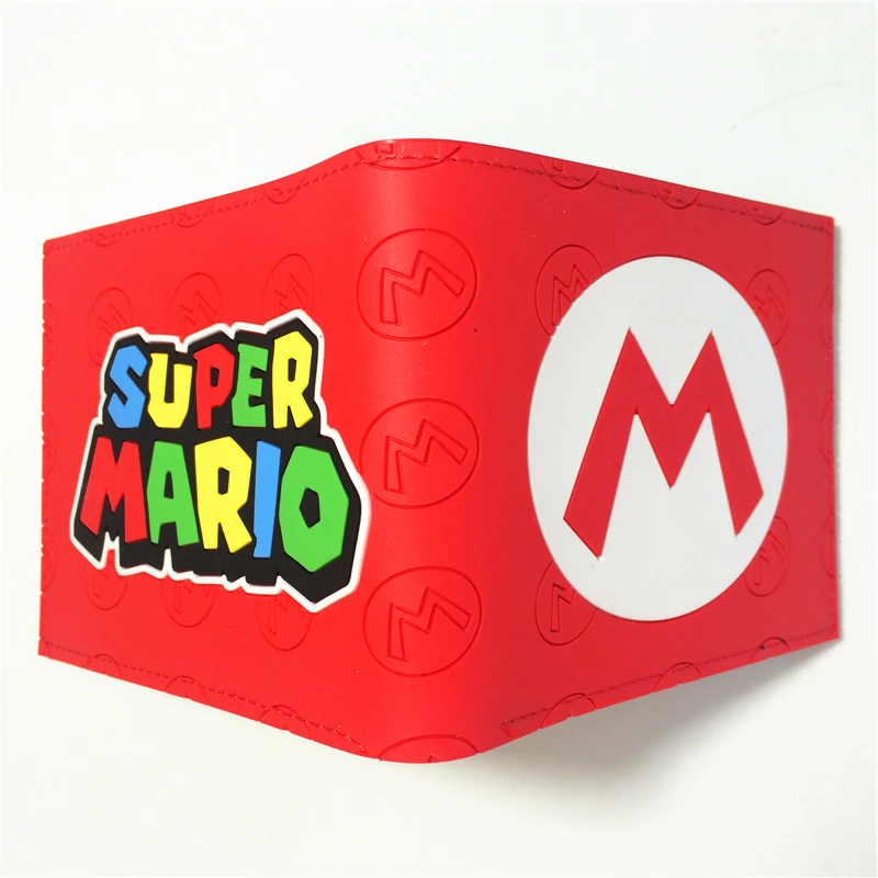 Бумажник из кожи Марио Супер Bros nintendo Новый W396|Мужские кошельки| |