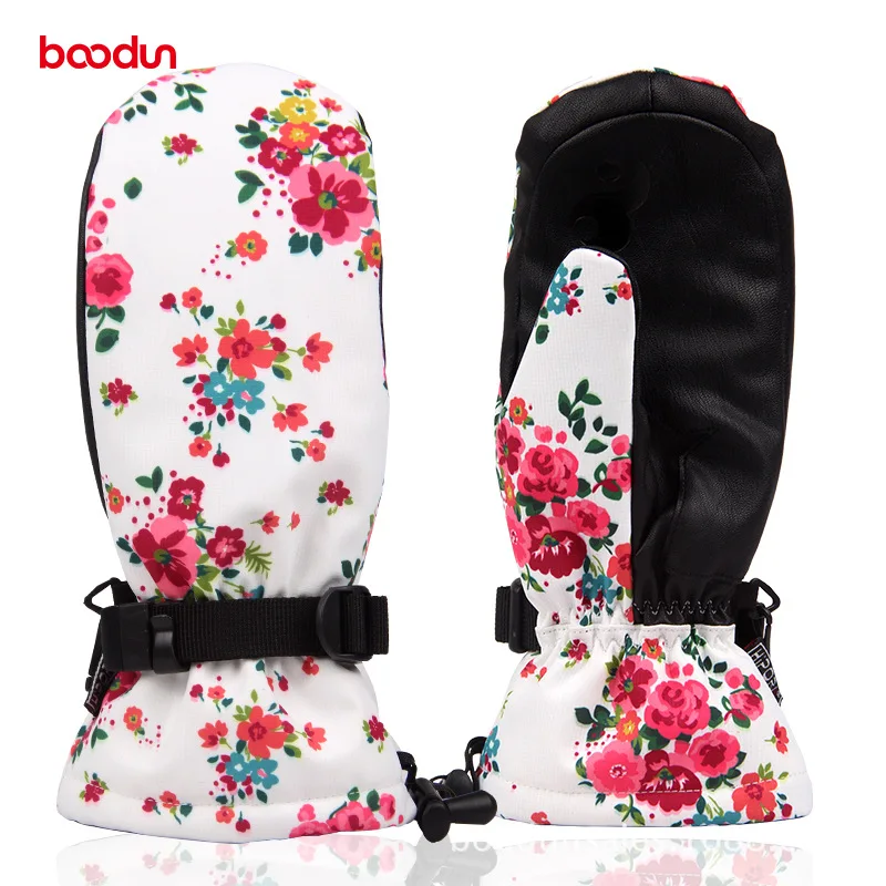 Лыжные теплые перчатки для велоспорта на открытом воздухе водонепроницаемые