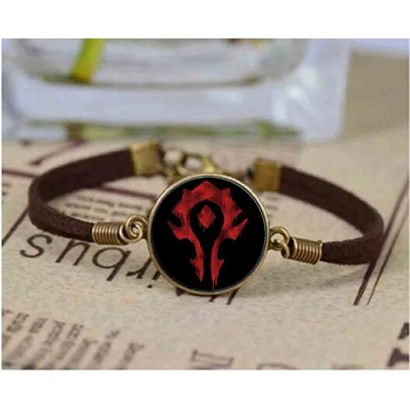 Мир стимпанк высокое качество унисекс стеклянный браслет топ продаж Warcraft панк