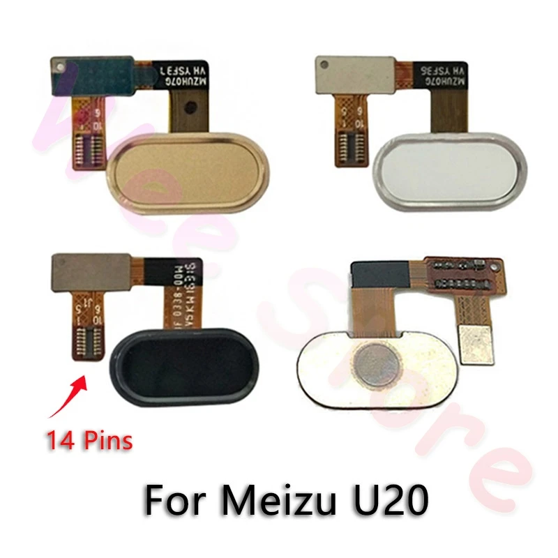 Кнопка возврата домой сенсор отпечатков пальцев гибкий кабель для Meizu U10 U20