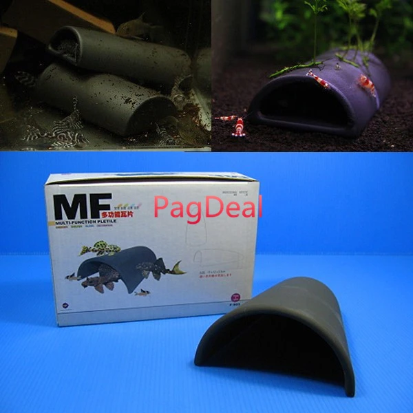 Вверх керамический тент плитка многофункциональная Pletile аквариум орнамент Pleco Рыба Креветки цихлид аквариума украшение пещера укрытие