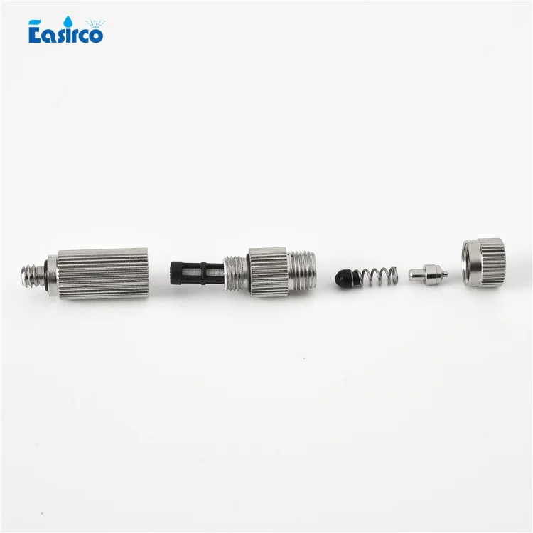

6pcs nozzles Mist cooling system 0.2L/MIN +60bar pump with (OD)6.35mm Nylon tube(10M)