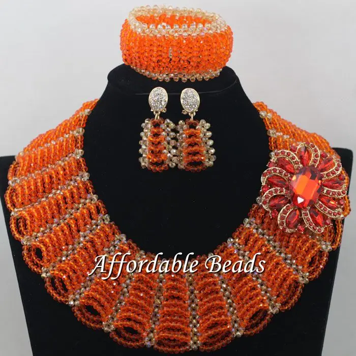 Ювелирные наборы из черного золота для женщин великолепные бусины в африканском